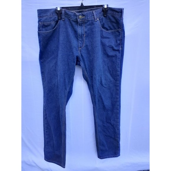 Perry Ellis Men's Size 40x32 Blue Denim Jeans Dark Wash Straight Leg - Picture 4 of 11